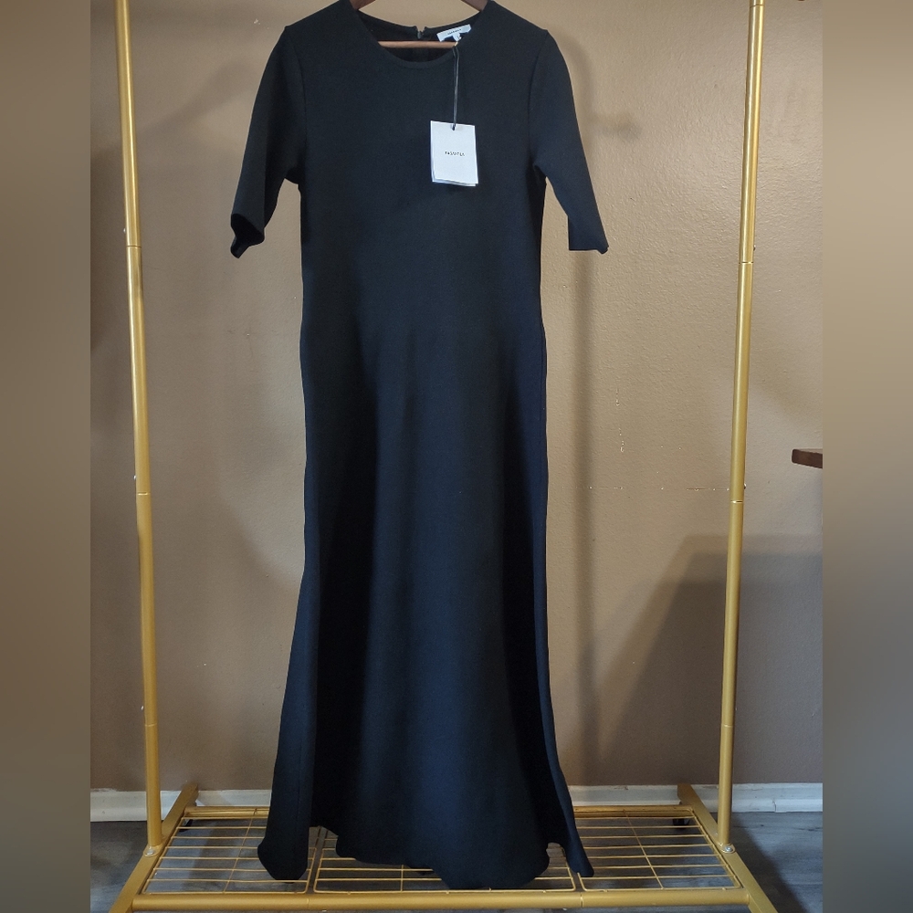 Casasola Classic Black A-Line Knit Dress NWT - Picture 3 of 11